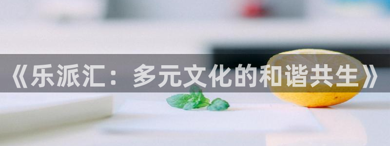 辉达平台开户：《乐派汇：多元文化的和谐共生》