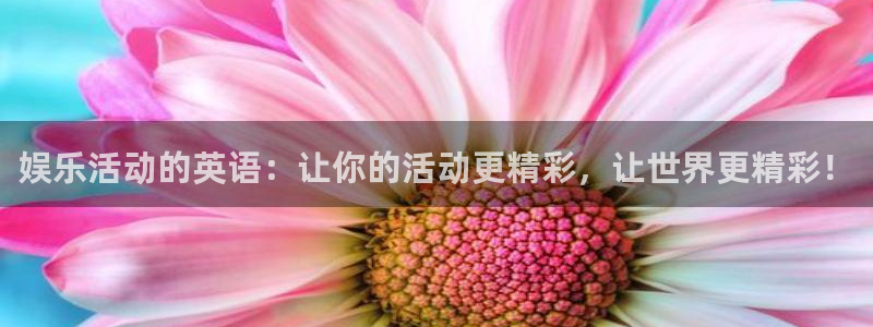 壹号电子娱乐app下载安装最新版本：娱乐活动的英语：让你的活动更精彩，让世界更精彩！